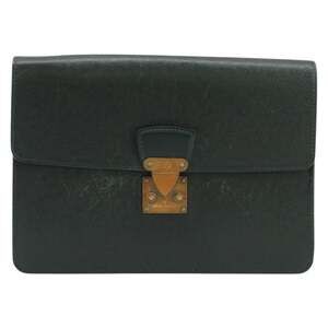 Louis Vuitton Taiga Pochette Kourad Clutch Bag Green